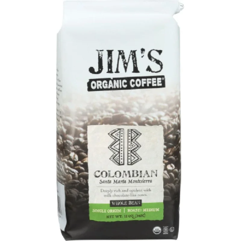 Jim's Organic Coffee - Colombian - Whole Bean