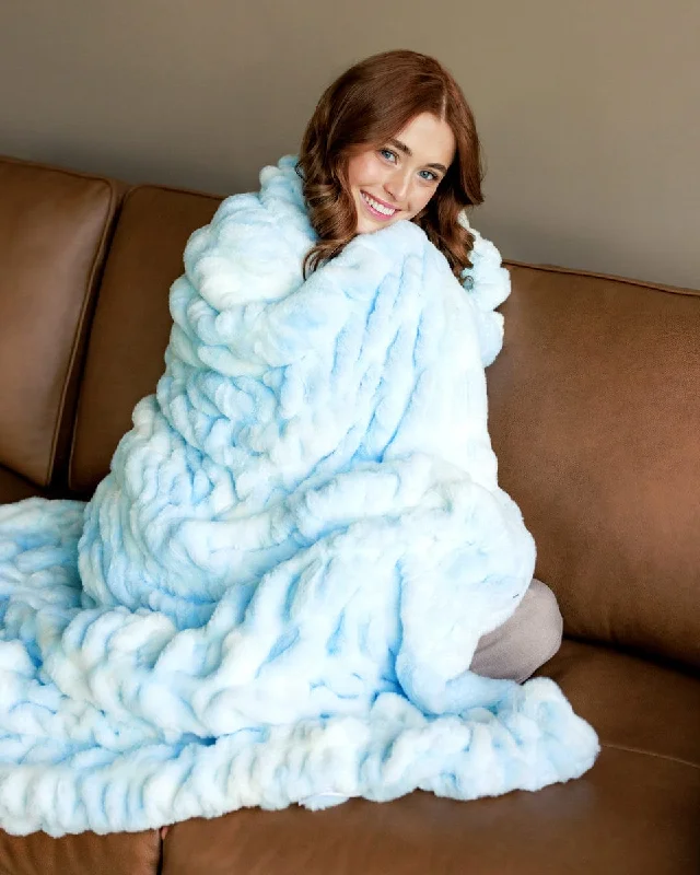 Hugs Cotton Candy Blue Blanket