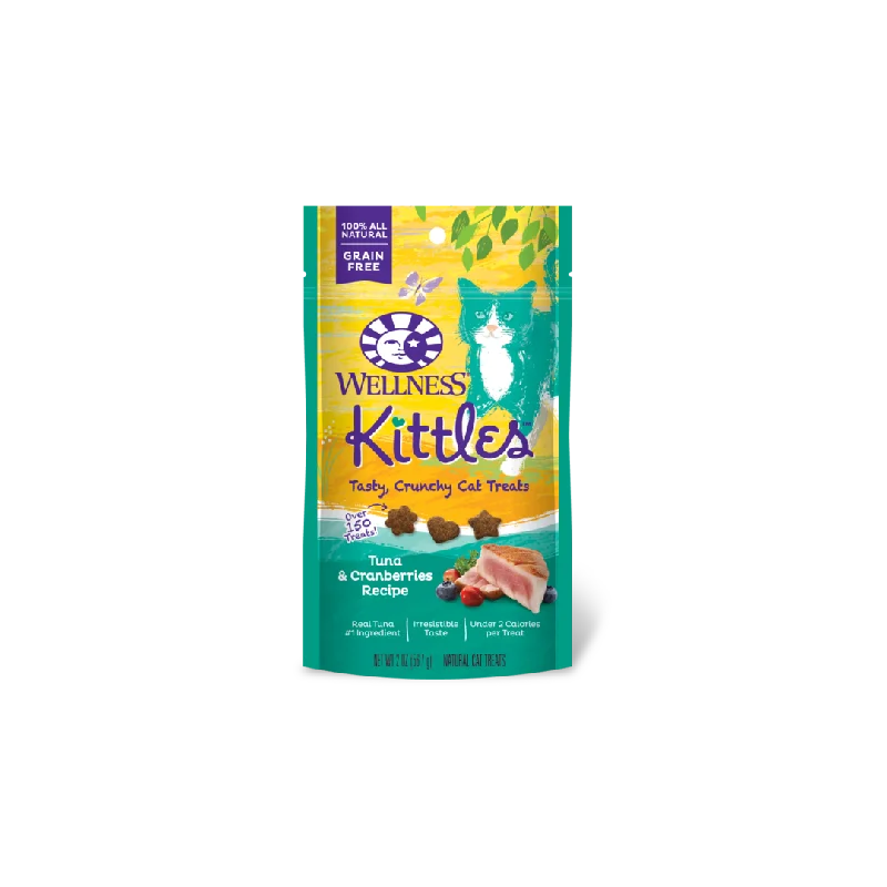 Welllness Cat Kittles Tuna & Cranberries Grain Free Treat 2oz