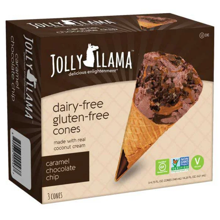 Jolly Llama - Cone Chocolate Non Dairy 14.25 Fo - Pack Of 8