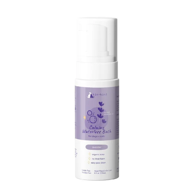 Kin + Kind Waterless Bath Lavender Calm Cats & Dogs 8oz