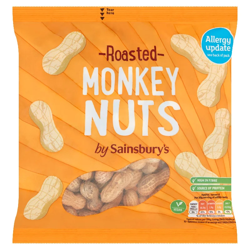 Sainsbury's Roasted Monkey Nuts in Shells 300g