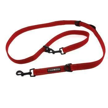 Doggie Design Red 6 Way Leash