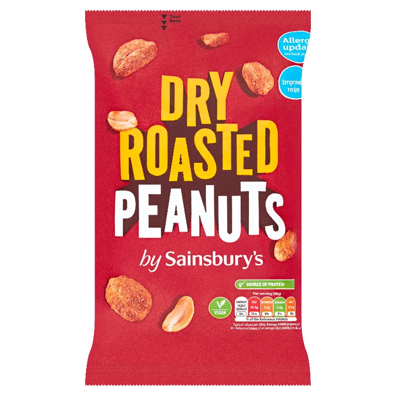 Sainsbury's Dry Roasted Peanuts 550g