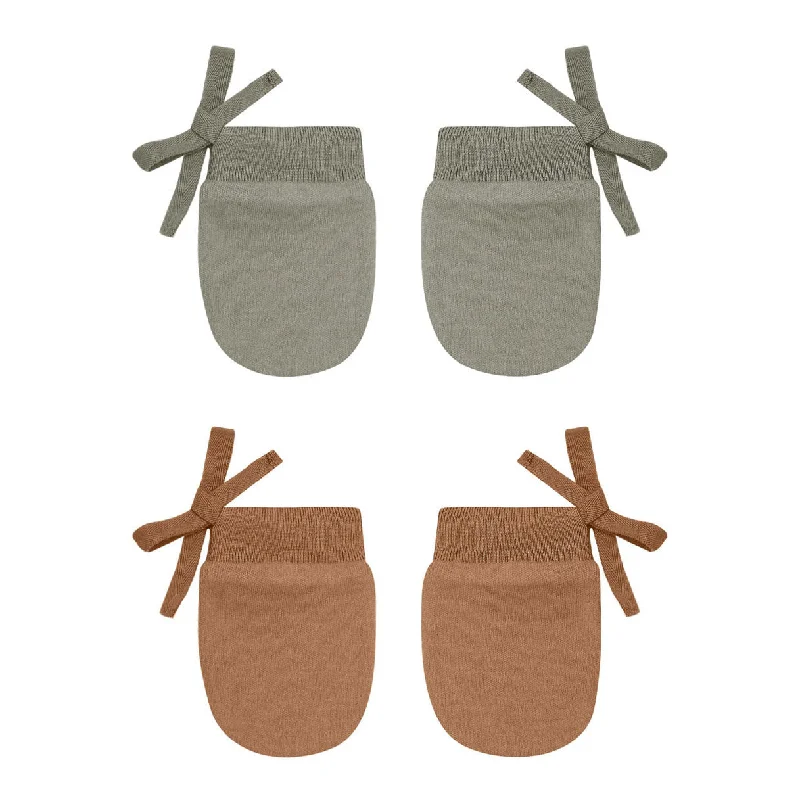 Quincy Mae Basil, Cinnamon No Scratch Mittens Set