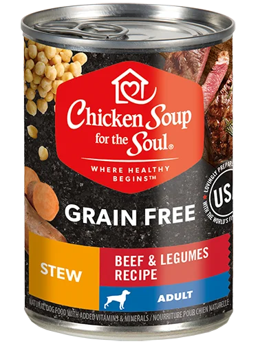 Grain Free Wet Dog Food - Beef & Legumes Recipe Stew