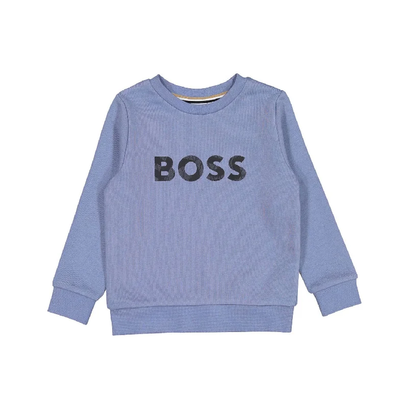 Hugo Boss Blue Fancy Logo Sweatshirt