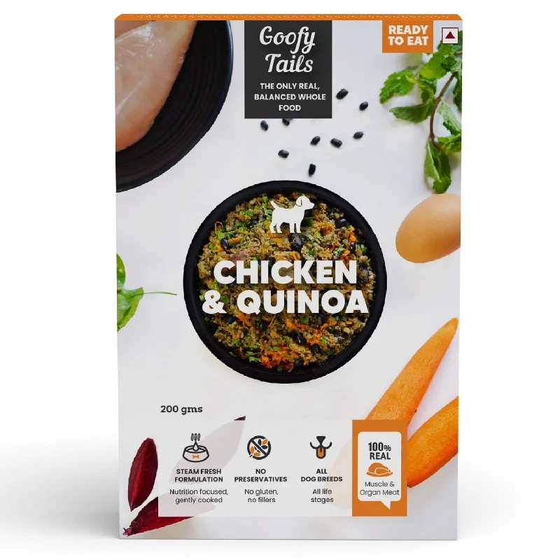 NOT FOR SALE: 100 gram or 200 gram wala TEST PRODUCTS Goofy Tails Chicken and Quinoa Food for Dogs and Puppies (Copy) (Copy)