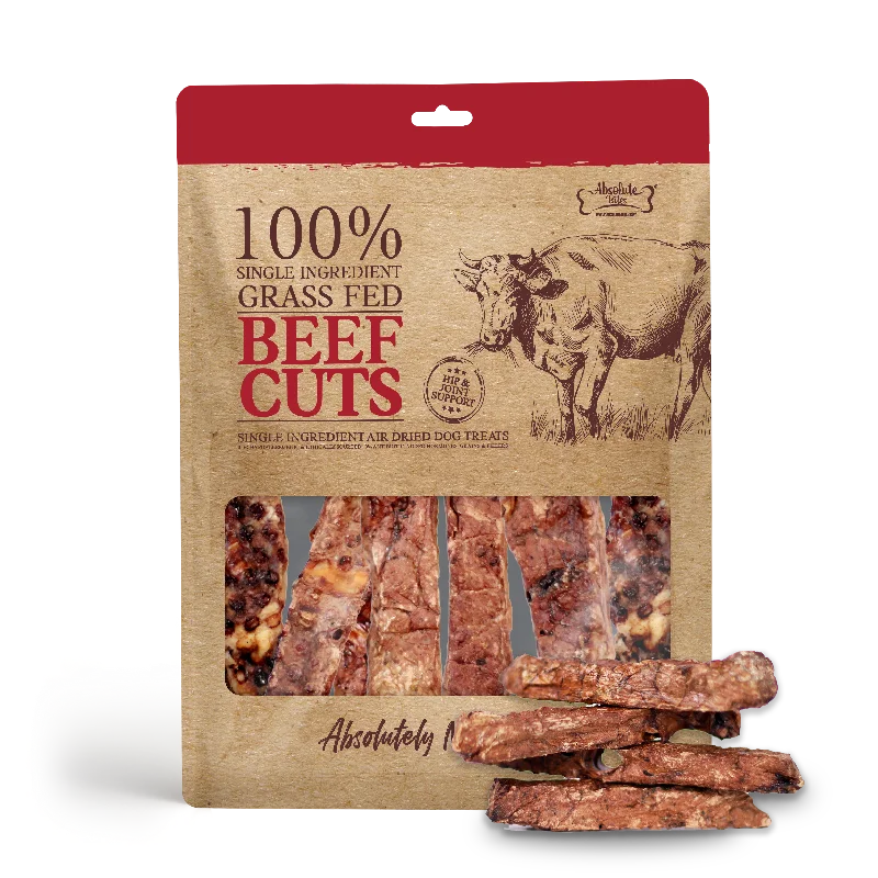 Absolute Bites Single Ingredient Air Dried Treats For Dogs - Beef Cuts (50g)