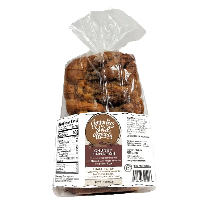 Jenny Lee - Loaf Chunky Cinnamon 17 Oz - Pack Of 10