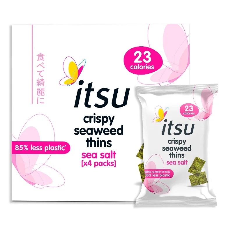 itsu Crispy Seaweed Thins Sea Salt 4x5g