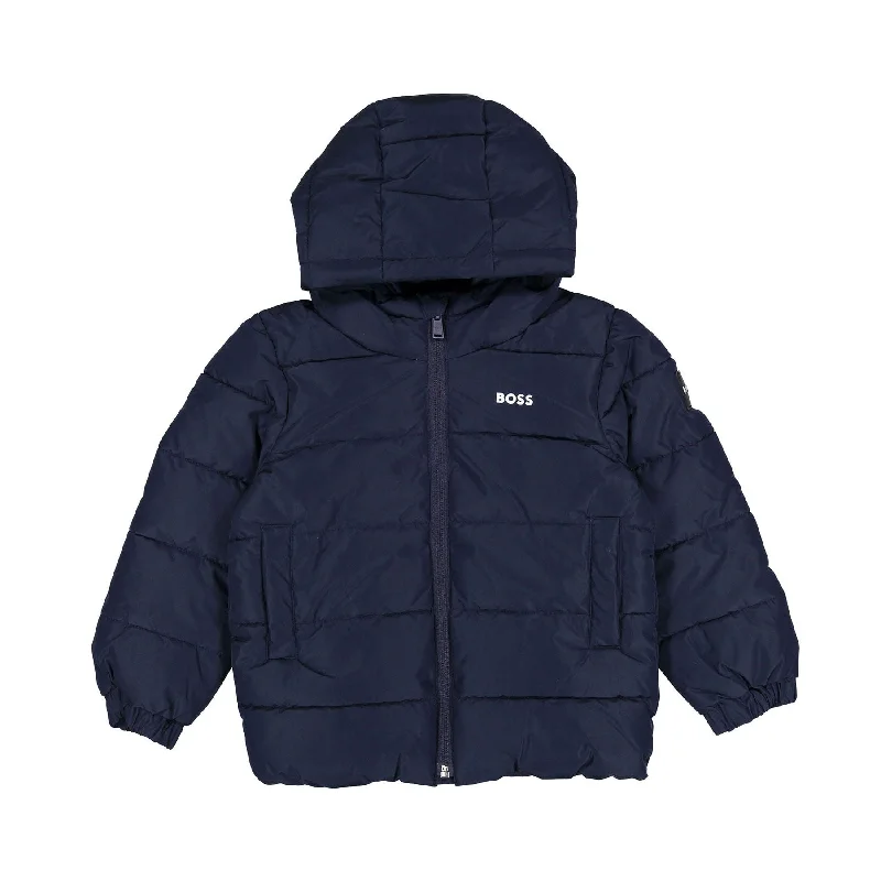 Hugo Boss Navy Mini Me Puffer Own Jacket