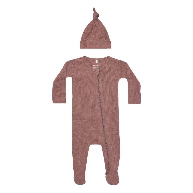 Quincy Mae Fig Waffle Sleep Set