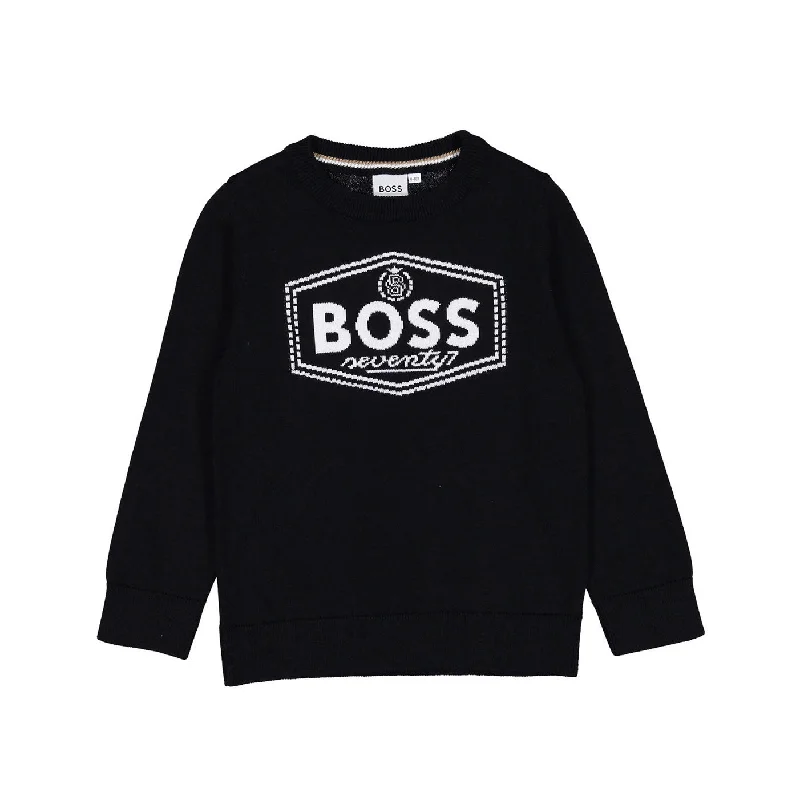 Hugo Boss Black Logo Graphic Sweater