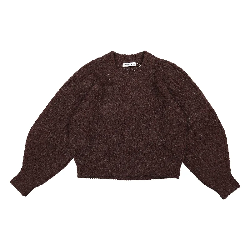 Designers Remix Dark Brown Verona Cable Knit