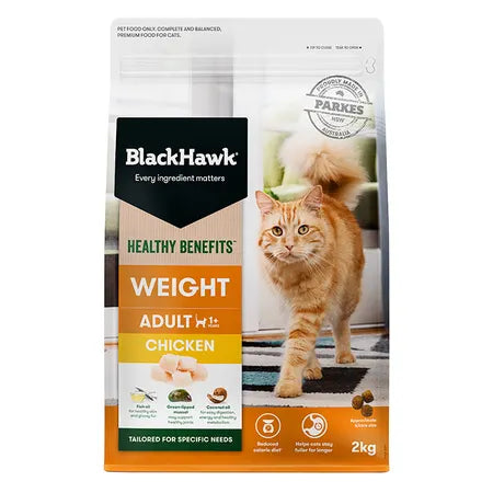    - Grain-free cat food recommendations  Black Hawk Healthy Benefits Adult Cat Weight Chicken Cat Food