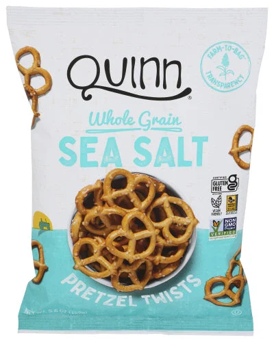 Quinn Pretzel Sea Salt Twists 5.6 Oz - Pack Of 8