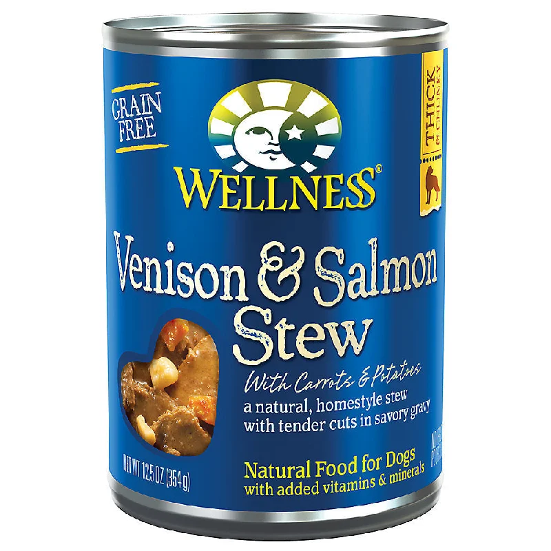 Wellness Dog Can Stew Venison & Salmon Potato 12.5oz