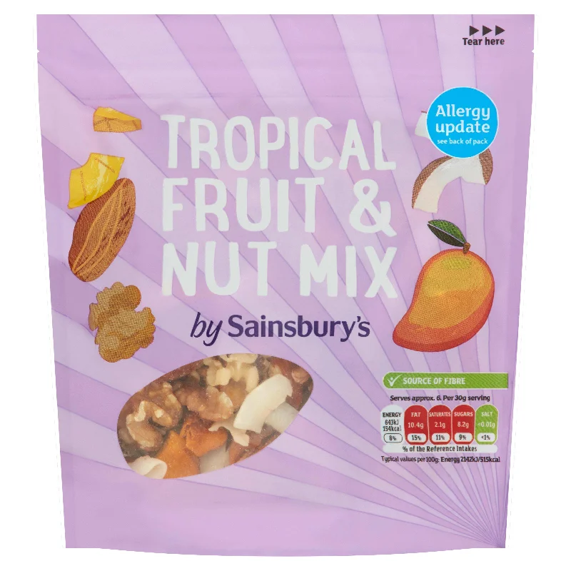 Sainsbury's Tropical Fruit & Nut Mix 200g