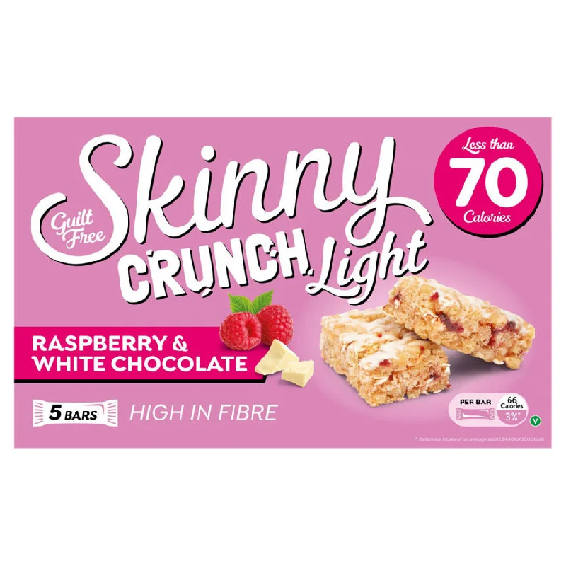 Skinny Crunch Light Raspberry & White Chocolate Bars