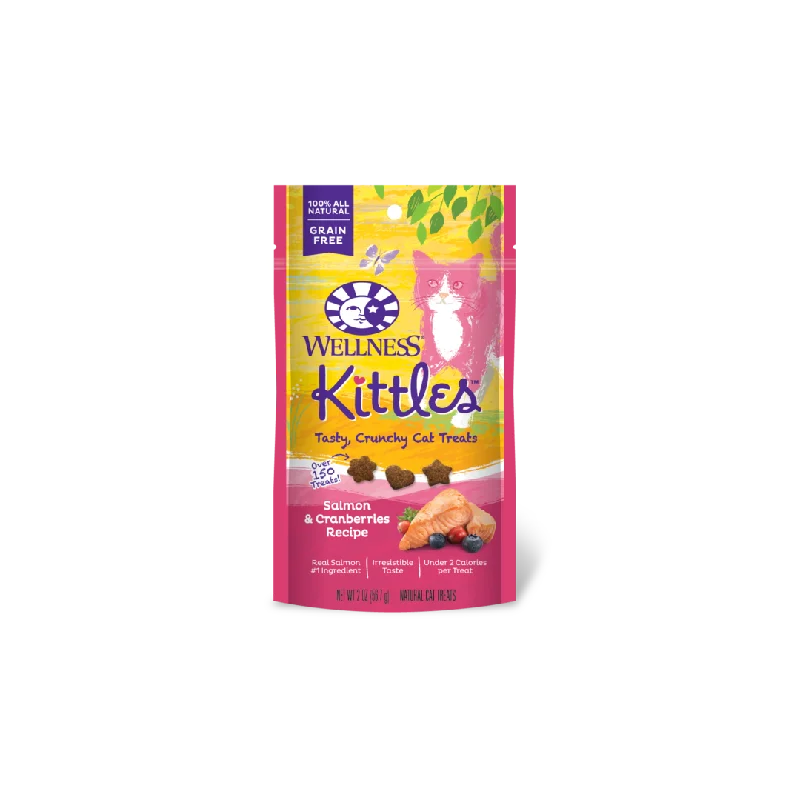 Wellness Cat Kittles Salmon & Cranberries Grain Free Treat 2oz