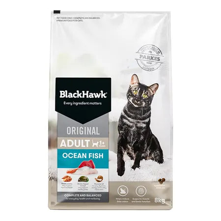    - Natural ingredient cat food  Black Hawk Adult Cat Original Ocean Fish Cat Food