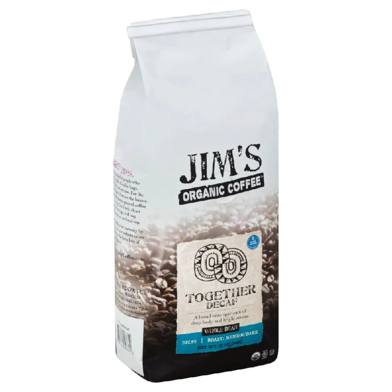 Jim's Organic Coffee - Whole Bean Together Decaf