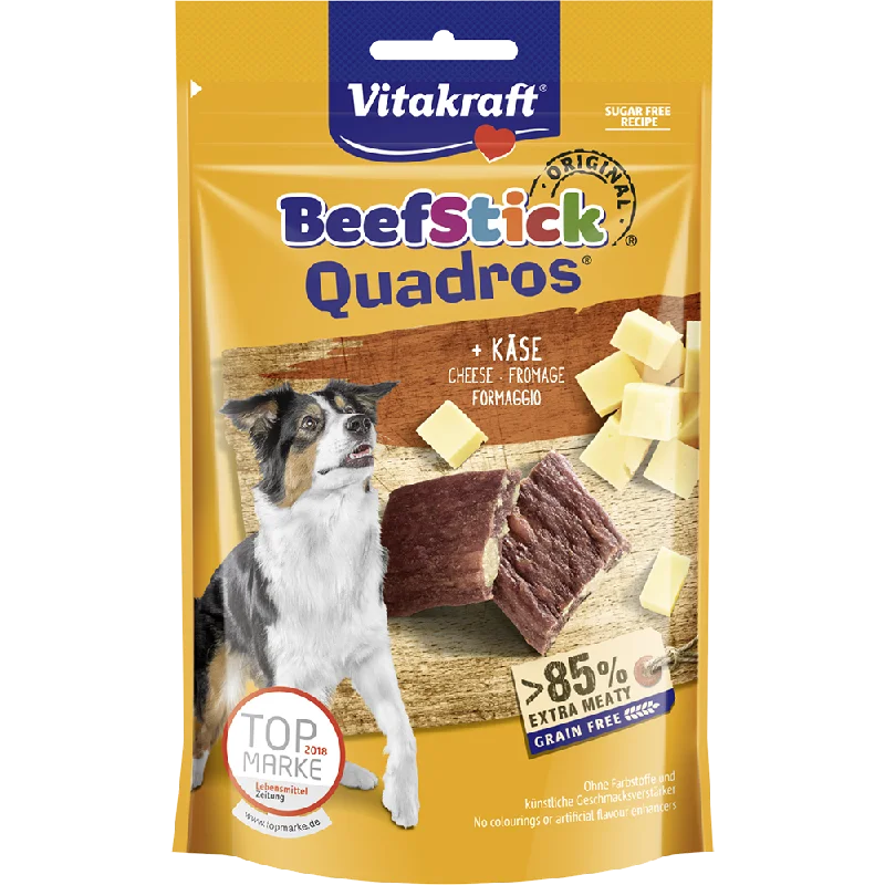 Vitakraft Dog Beef Sticks Quadros Cheese 70g ( EXPIRY MAR 2025 )