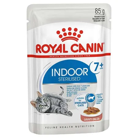 1. **Functional Cat Food**  Royal Canin Adult Indoor 7+ Sterilised Gravy Pouches Cat Food 12x85g