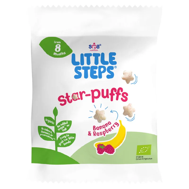 Little Steps Star-Puffs Banana & Raspberry from 8 Months