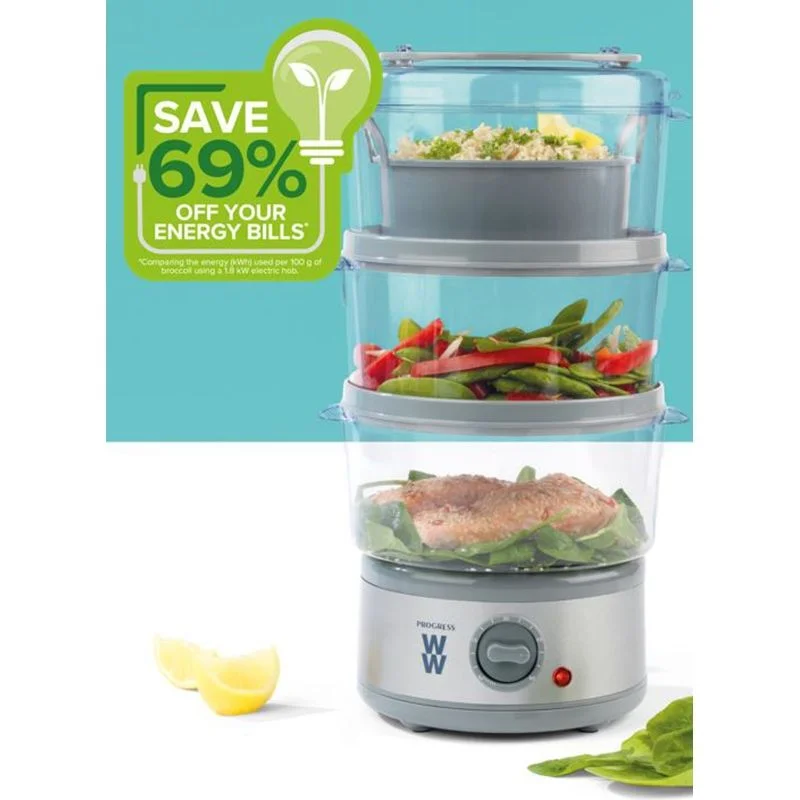 3 Tier Food Steamer By Progress WW - 7.5L