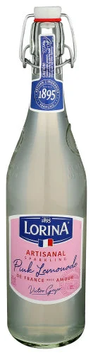 Lorina - Artisanal Sparkling Pink Lemonade, 25.4 Oz - Pack of 12