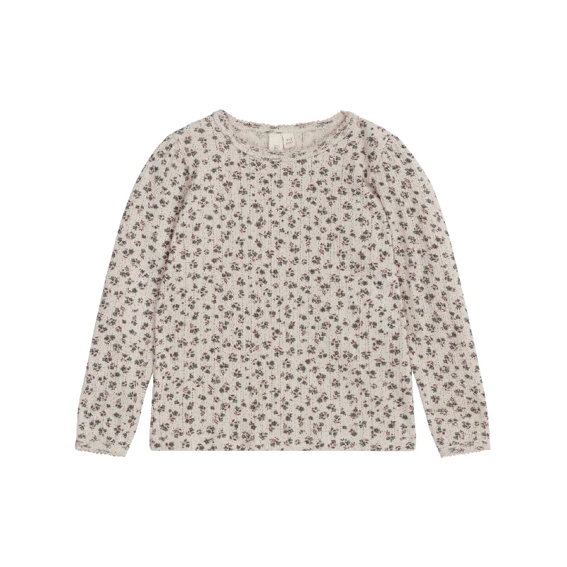 Little Cotton Clothes Field Floral Organic Pointelle T-Shirt