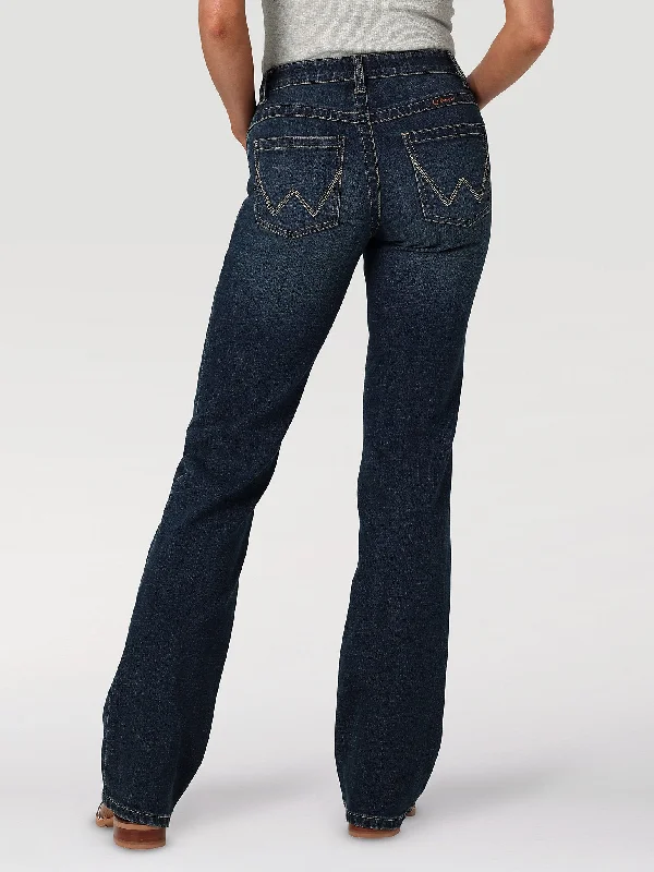 Women's Wrangler Jade Mid-rise Relaxed Bootcut Ultimate Riding Jean In Riley