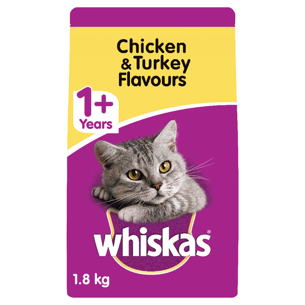    - Cat food discounts and promotions  Whiskas Chicken & Turkey Flavours Dry Cat Food