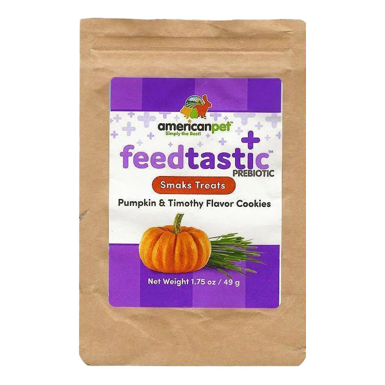 American Pet Diner Smaks Treats Feedtastic Pumpkin & Timothy Flavor Cookies 49g