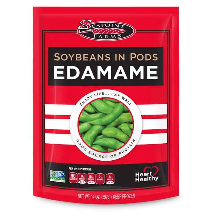 Seapoint Farms - Edamame Soybean Pods, 14oz (Pack of 12)