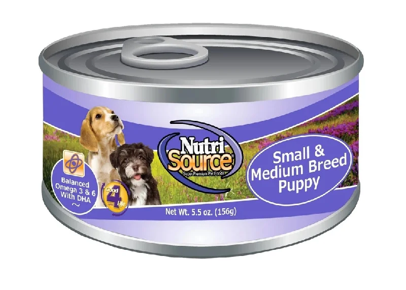 Nutrisource Dog Can Small & Medium Puppy Chicken & Rice 5.5oz