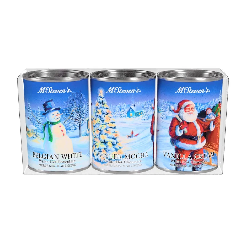 White Christmas Hot Chocolate Gift Set (Three 2.5oz Tins)