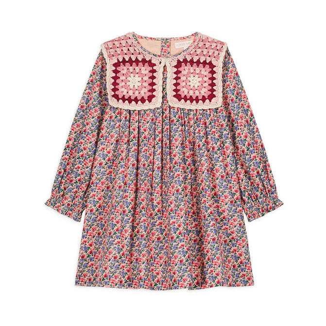 Louise Misha Blush Floral World Warise Dress