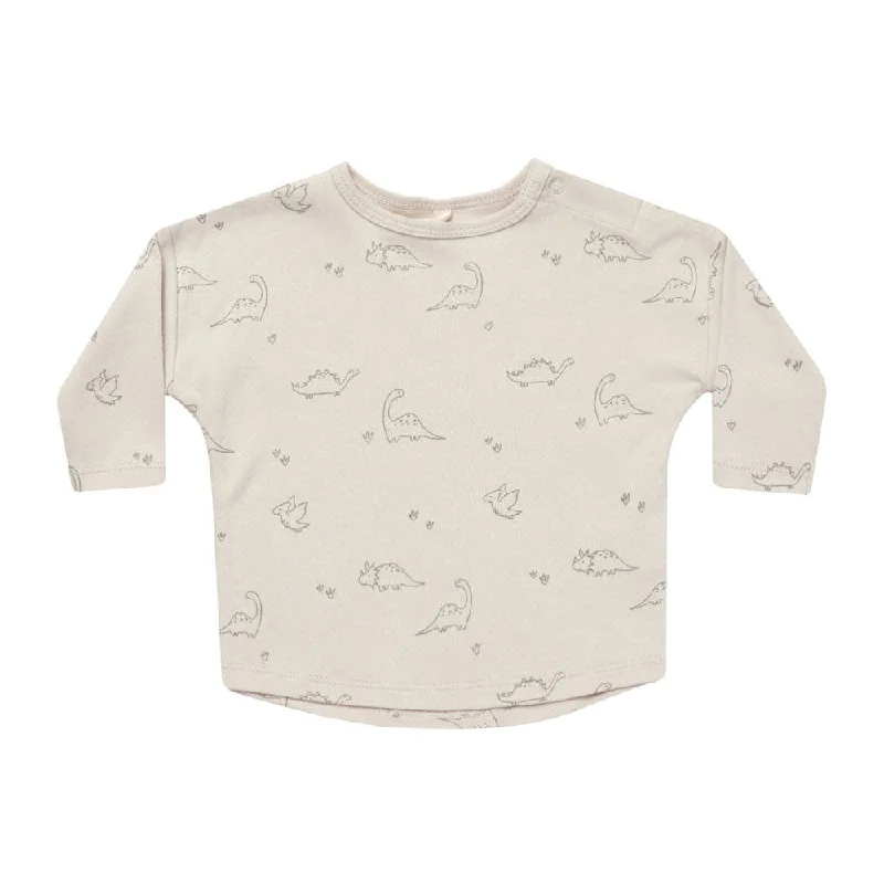 Quincy Mae Dino Long Sleeve Tee