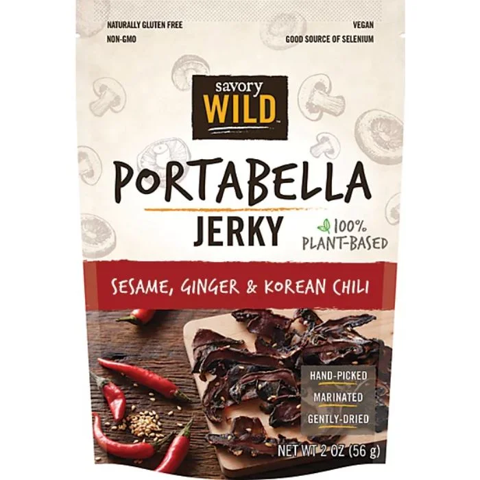 Savory Wild's Portable Smoked Ginger Chili Jerky 2 Oz - Pack Of 12