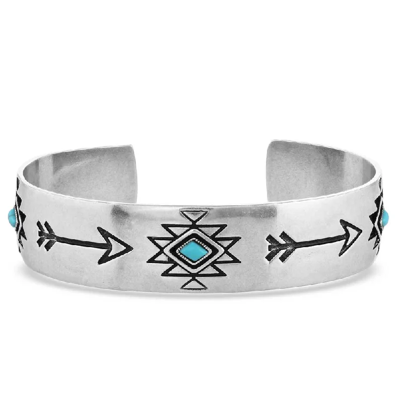 Only Forward Turquoise Silver Cuff