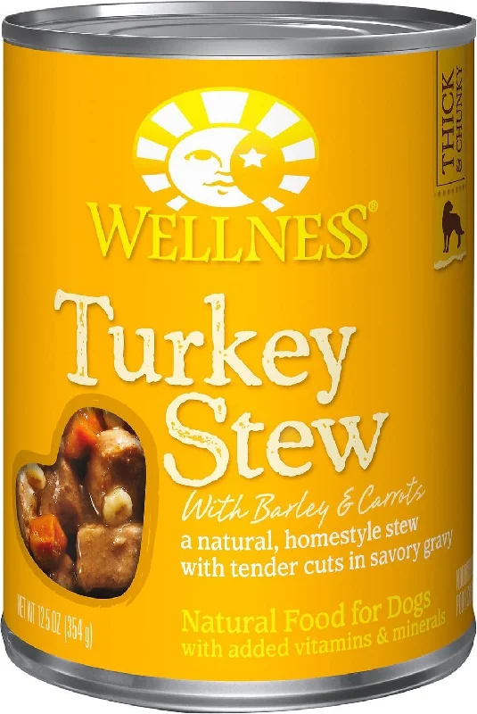 Wellness Dog Can Stew Turkey & Barley & Carrots 12.5oz