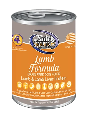 NutriSource Dog GF Lamb Can 13oz