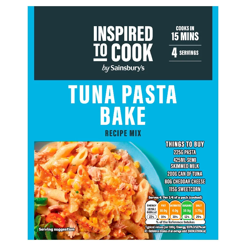 Sainsbury's Tuna Pasta Bake Recipe Mix, Inspired to Cook 44g