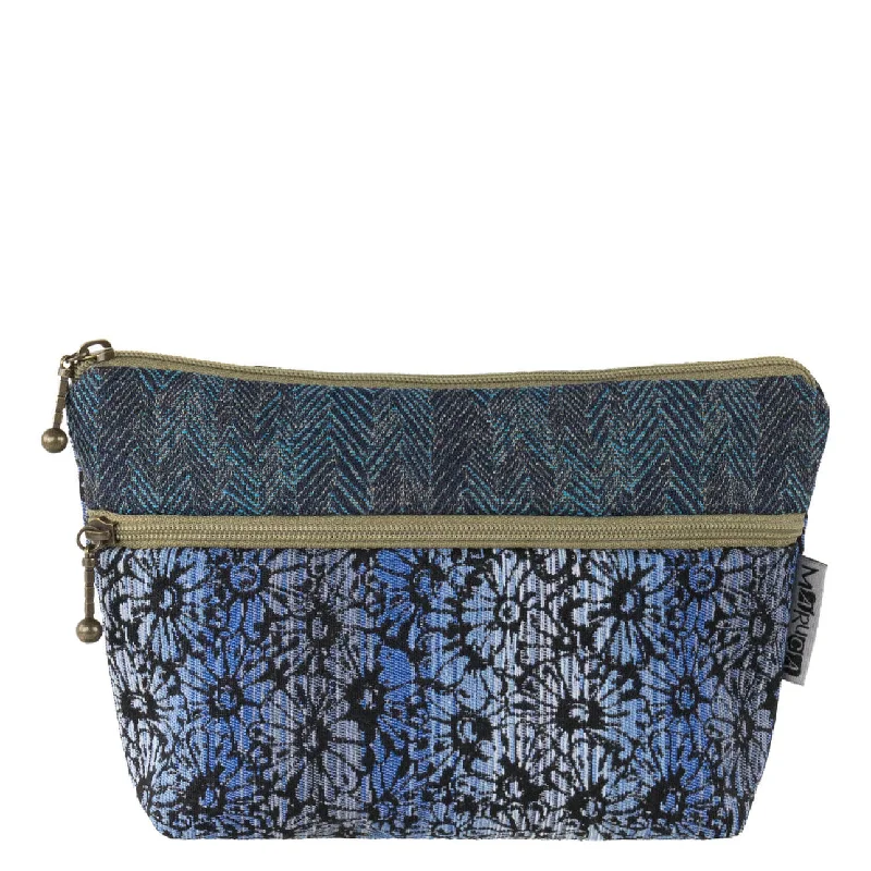 Cosmetic Bag-Wildflower Blue