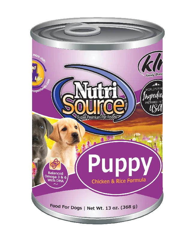 Nutrisource Dog Can Puppy Chicken & Rice 13oz