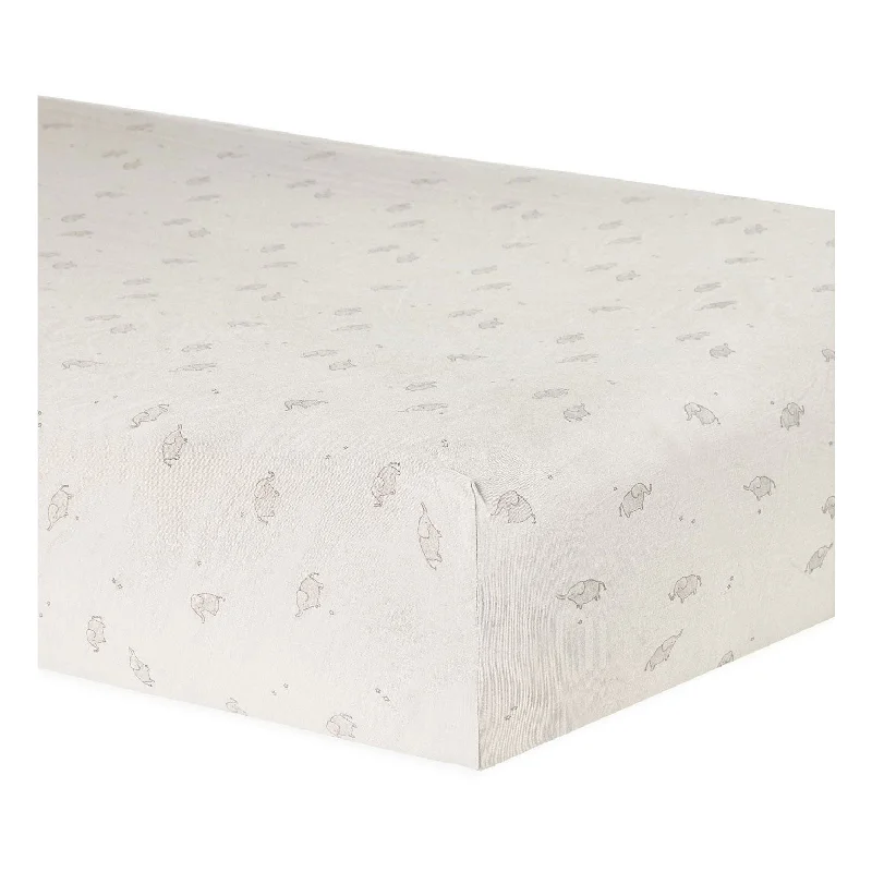 Quincy Mae Elephants Bamboo Crib Sheet