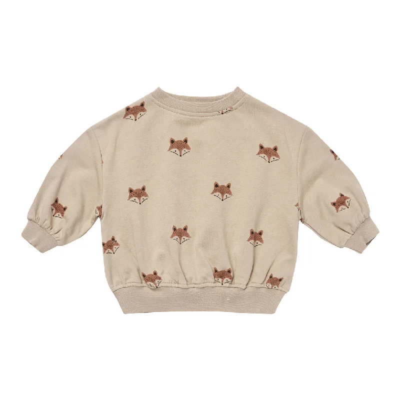 Quincy Mae Foxes Relaxed Fleece Sweatshirt